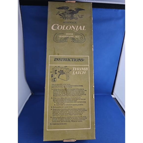 Vintage/NOS Amerock Colonial #C-1400-CB Door Hardware Set - Screens or Storms - Picture 6 of 6